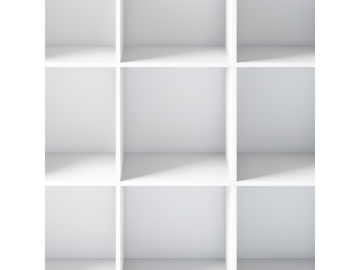 Simpli Home Artisan Contemporary 9 Cube Bookcase and Storage Unit, White, large