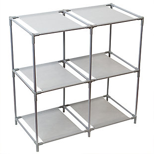 HDS Trading Multi-Purpose Free-Standing 4 Cubed Organizing Storage Shelf, , large
