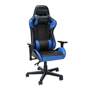 RESPAWN 100 Racing Style Gaming Chair, Blue/Black, large