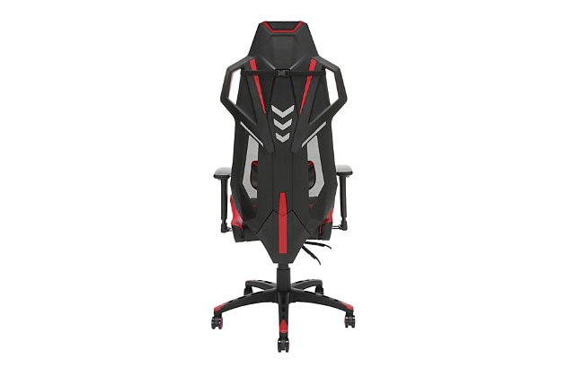 When the game heats up, stay calm and cool with the RESPAWN® 200 mesh back gaming chair, in Red. Featuring an innovative mesh backing, with a bonded leather seat, the RSP-200 helps keep you cool with maximum breathability. The tilt and lift controls are located to the right, beneath the seat base, and the gaming chair features tilt tension adjustment to control the speed of the 130-degree recline. The lumbar support is behind the mesh seat back and adjusts up and down, as well as pivots, allowing you to position it for the most comfort. The armrests are height adjustable and the seat can hold up to 275 lb. With 25 years of ergonomic workplace furniture experience, RESPAWN builds gaming furniture that is both durable and comfortable. An award-nominated brand, RESPAWN is committed to your satisfaction and covers this desk with our RESPAWN Limited Warranty. If you’re looking to stay cool, even during a heated match, the RSP-200 is your chair to pull off the win.GAMIFIED SEATING: A racecar-style gaming chair that provides luxury and comfort, whether it's used for intense gaming sessions and climbing to the top of the leaderboards or long work days. | ERGONOMIC COMFORT: This ergonomic chair has a steel tube frame design encased in molded foam which allows for highly-contoured support and an open back seat structure that allows for additional heat control. The adjustable headrest and pivoting lumbar support deliver comfort that lasts. | 4D ADJUSTABILITY: Find your optimal position by raising or lowering your chair, tweaking the height and depth of your armrests and reclining between 90 - 130 degrees with infinite angle lock. Full 360 degrees of swivel rotation enable dynamic movement. | PROFESSIONAL GRADE: Stay cool and in control. A reinforced mesh backing increases airflow to regulate body temperature and enable lightweight support. Use as a gamer chair or an office chair. Includes 275 pound weight capacity. | WE'VE GOT YOUR BACK: An award-nominated brand, RESPAWN is committed to your satisfaction and covers this video game chair with the RESPAWN Limited Warranty and dedicated, year-round representative support. | RESPAWN Limited Warranty
