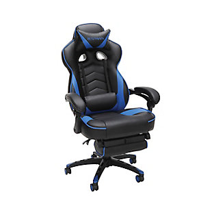 RESPAWN 110 Racing Style Gaming Chair with Footrest, Blue, large