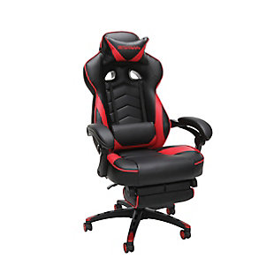 RESPAWN 110 Racing Style Gaming Chair with Footrest, Red, large