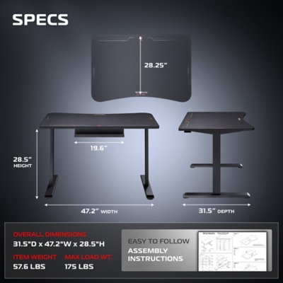 RESPAWN 1048 Gaming Desk