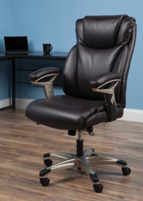 OFM Essentials Series Ergonomic Executive Bonded Leather Office Chair, , rollover