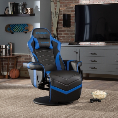 RESPAWN 900 RESPAWN 900 Gaming Recliner - Reclining Gaming Chair with Footrest, Blue, large