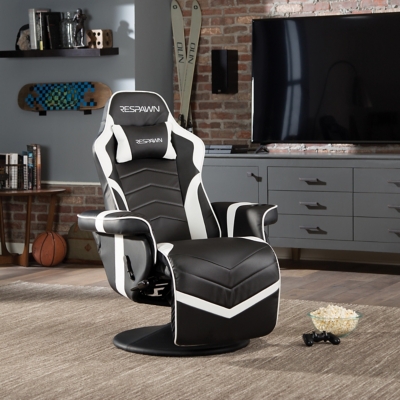 RESPAWN 900 Racing Style Gaming Recliner, White, large