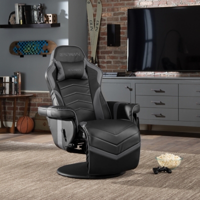 RESPAWN 900 Racing Style Gaming Recliner Leather, Gray
