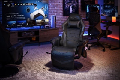 RESPAWN 900 Racing Style Gaming Recliner Leather, Gray