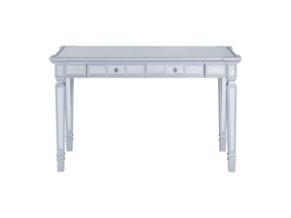 Southern Enterprises Furniture Wellax Glam Mirrored Writing Desk with Drawers