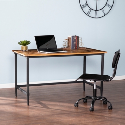 Southern Enterprises Furniture Jance Desk, Natural/Black