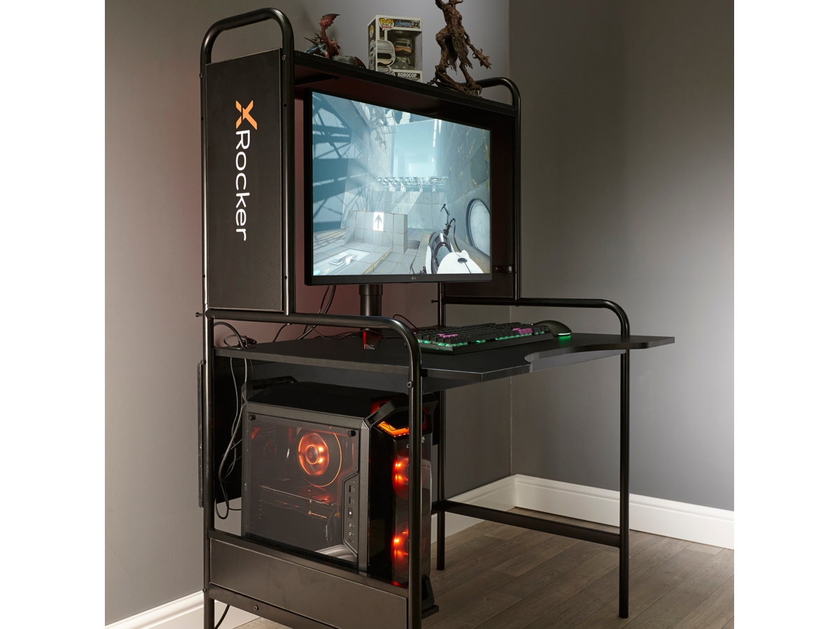 X Rocker Icarus Self Contained Gaming Desk Ashley