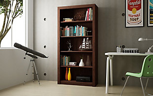 Olinda Bookcase, Brown, rollover