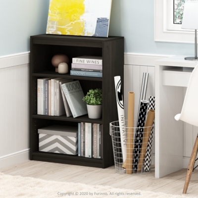 Furinno Gruen 3-Tier Bookcase with Adjustable Shelves, , large