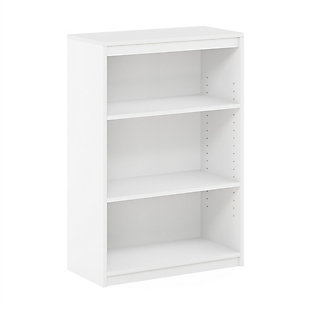 Furinno Gruen 3-Tier Bookcase with Adjustable Shelves, , large