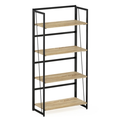 Furinno Riau No Tool Metal Frame Bookcase, , large