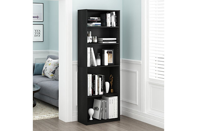 Furinno Jaya Simply Home 5 Shelf, Furinno 5 Tier Shelf Bookcase