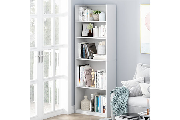 Furinno Jaya Simple Home 5 Shelf, Furinno 5 Tier Shelf Bookcase