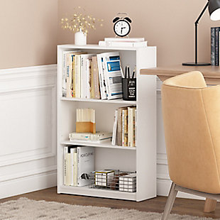 Furinno JAYA Simple Home 3-Tier Adjustable Shelf Bookcase, , rollover