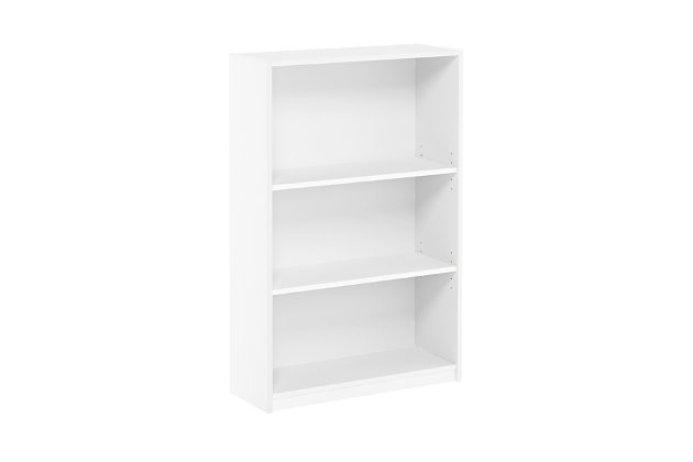 3 Tier Adjustable Shelf Bookcase, Furinno Pasir 3 Tier Bookcase