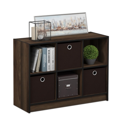 Furinno Basic Bookcase Storage with Bins | Ashley