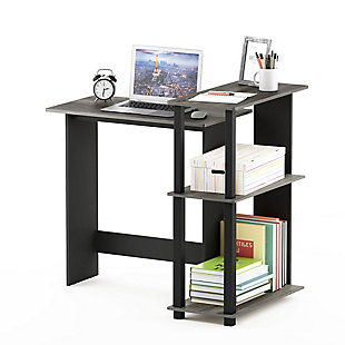 Furinno Abbott Corner Computer Desk with Bookshelf, , rollover