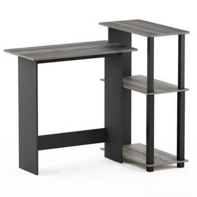 Furinno Abbott Corner Computer Desk with Bookshelf, , large