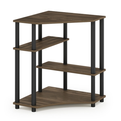Furinno Turn-N-Tube Space Saving Corner Desk with Shelves, , large