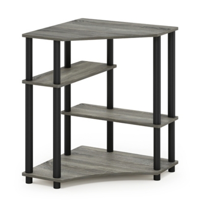 Furinno Turn-N-Tube Space Saving Corner Desk with Shelves, , large
