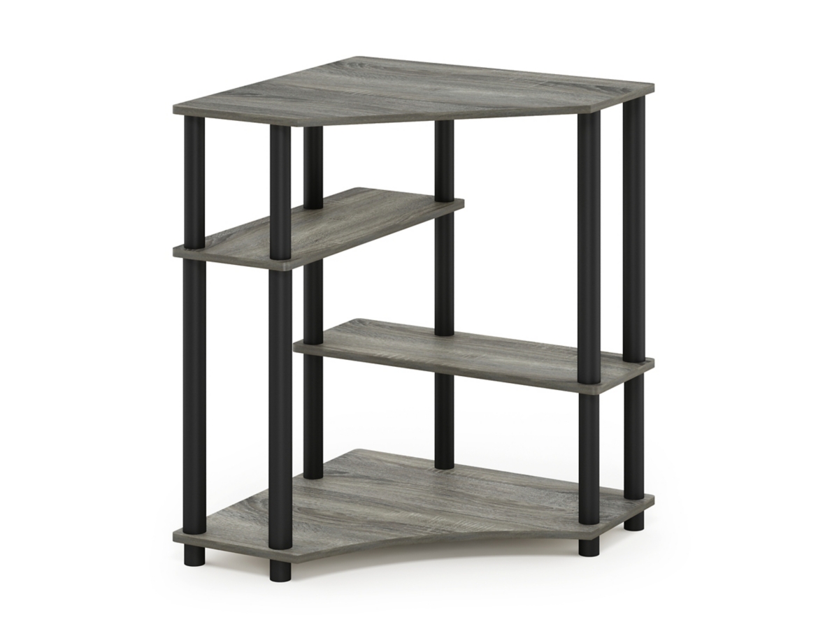 Furinno Turn N Tube Space Saving Corner Desk with Shelves
