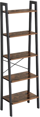 Vasagle Industrial Rustic 5-Tier Shelf, , large