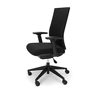 Dress up the boardroom or the corner office, with the trend-right HON Basyx Movement Mesh Back Task Chair. This commercial-grade chair might become the trophy chair of the office due to its attractive, fashion-forward mesh back exoskeleton design that promotes air circulation. This chair has ergonomic substance in the form of adjustable lumbar support and multi-functional arms. The desk chair also features weight-activated tilt control which makes intuitive auto adjustments and is coupled with seat slide functionality which adjusts the seat depth for users of varying heights, not that you'll be sharing this chair. Assembly is quick and easy, ta no more than 20 minutes and one person. The durable premium 60mm casters are built to withstand your busy workweek and beyond. This computer chair has BIFMA certification which means you are investing in a product that meets strict standards for performance. This office chair features a 250 lb weight capacity and is backed by the HON Basyx Limited 5-Year Warranty.Attractive, trend-right chair design | Breathable Mesh back | Multi-functional chair arms | Adjustable lumbar support | Easy, quick assembly | HON Basyx Limited 5-Year Warranty