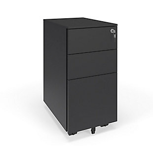 HON Basyx Basyx Modern Slim Mobile Filing Cabinet, , rollover