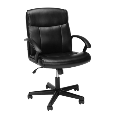 OFM Essentials Mid-Back Leather Chair, , rollover