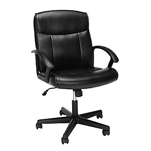 OFM Essentials Mid-Back Leather Chair, , large