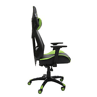 When the game heats up, stay calm and cool with the RESPAWN® 200 mesh back gaming chair, in Green. Featuring an innovative mesh backing, with a bonded leather seat, the RSP-200 helps keep you cool with maximum breathability. The tilt and lift controls are located to the right, beneath the seat base, and the gaming chair features tilt tension adjustment to control the speed of the 130-degree recline. The lumbar support is behind the mesh seat back and adjusts up and down, as well as pivots, allowing you to position it for the most comfort. The armrests are height adjustable and the seat can hold up to 275 lb. With 25 years of ergonomic workplace furniture experience, RESPAWN builds gaming furniture that is both durable and comfortable. An award-nominated brand, RESPAWN is committed to your satisfaction and covers this desk with our RESPAWN Limited Warranty. If you’re looking to stay cool, even during a heated match, the RSP-200 is your chair to pull off the win.GAMIFIED SEATING: A racecar-style gaming chair that provides luxury and comfort, whether it's used for intense gaming sessions and climbing to the top of the leaderboards or long work days. | ERGONOMIC COMFORT: This ergonomic chair has a steel tube frame design encased in molded foam which allows for highly-contoured support and an open back seat structure that allows for additional heat control. The adjustable headrest and pivoting lumbar support deliver comfort that lasts. | 4D ADJUSTABILITY: Find your optimal position by raising or lowering your chair, tweaking the height and depth of your armrests and reclining between 90 - 130 degrees with infinite angle lock. Full 360 degrees of swivel rotation enable dynamic movement. | PROFESSIONAL GRADE: Stay cool and in control. A reinforced mesh backing increases airflow to regulate body temperature and enable lightweight support. Use as a gamer chair or an office chair. Includes 275 pound weight capacity. | WE'VE GOT YOUR BACK: An award-nominated brand, RESPAWN is committed to your satisfaction and covers this video game chair with the RESPAWN Limited Warranty and dedicated, year-round representative support. | RESPAWN Limited Warranty