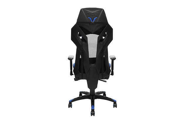 The RESPAWN® 205, in Blue, may seem like one of the most intense gaming chairs available but rest assured that it’s all cool when you sit down, thanks to its mesh back. By improving air circulation and airflow, the RSP-205 will keep you cool and collect in any intense situation. With ergonomically minded features like 130-degree tilt and 2D armrests, you can adjust this gaming chair to fit your needs. Tilt and lift controls are located beneath the seat, left and right respectively. The bonded leather seat offers support and comfort and holds up to 275 lb. The adjustable head and lumbar pillows let you control location for convenience. With 25 years of ergonomic workplace furniture experience, RESPAWN builds gaming furniture that is both durable and comfortable. An award-nominated brand, RESPAWN is committed to your satisfaction and covers this desk with our RESPAWN Limited Warranty. Online games can get intense, so arm yourself with this useful ergonomic gaming chair.GAMIFIED SEATING: A racecar-style gaming chair that provides luxury and comfort, whether it's used for intense gaming sessions and climbing to the top of the leaderboards or long work days. | ERGONOMIC COMFORT: This ergonomic chair has a steel tube frame design encased in molded foam which allows for highly-contoured support and an open back seat structure that allows for additional heat control. The adjustable headrest and lumbar support pillows deliver comfort that lasts. | 4D ADJUSTABILITY: Find your optimal position by raising or lowering your chair, tweaking the height of your armrests and reclining between 90 - 130 degrees with a 3 position tilt lock. Full 360 degrees of swivel rotation enable dynamic movement. | PROFESSIONAL GRADE: Stay cool and in control. A reinforced mesh backing increases airflow to regulate body temperature and enable lightweight support. Use as a gamer chair or an office chair. Includes 275 pound weight capacity. | WE'VE GOT YOUR BACK: An award-nominated brand, RESPAWN is committed to your satisfaction and covers this video game chair with the RESPAWN Limited Warranty and dedicated, year-round representative support. | RESPAWN Limited Warranty