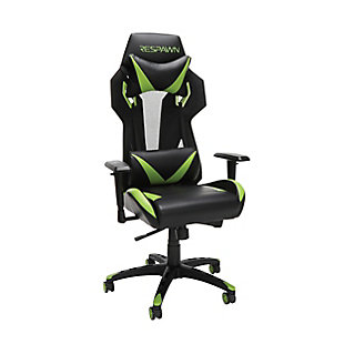 The RESPAWN® 205, in Green, may seem like one of the most intense gaming chairs available but rest assured that it’s all cool when you sit down, thanks to its mesh back. By improving air circulation and airflow, the RSP-205 will keep you cool and collect in any intense situation. With ergonomically minded features like 130-degree tilt and 2D armrests, you can adjust this gaming chair to fit your needs. Tilt and lift controls are located beneath the seat, left and right respectively. The bonded leather seat offers support and comfort and holds up to 275 lb. The adjustable head and lumbar pillows let you control location for convenience. With 25 years of ergonomic workplace furniture experience, RESPAWN builds gaming furniture that is both durable and comfortable. An award-nominated brand, RESPAWN is committed to your satisfaction and covers this desk with our RESPAWN Limited Warranty. Online games can get intense, so arm yourself with this useful ergonomic gaming chair.GAMIFIED SEATING: A racecar-style gaming chair that provides luxury and comfort, whether it's used for intense gaming sessions and climbing to the top of the leaderboards or long work days. | ERGONOMIC COMFORT: This ergonomic chair has a steel tube frame design encased in molded foam which allows for highly-contoured support and an open back seat structure that allows for additional heat control. The adjustable headrest and lumbar support pillows deliver comfort that lasts. | 4D ADJUSTABILITY: Find your optimal position by raising or lowering your chair, tweaking the height of your armrests and reclining between 90 - 130 degrees with a 3 position tilt lock. Full 360 degrees of swivel rotation enable dynamic movement. | PROFESSIONAL GRADE: Stay cool and in control. A reinforced mesh backing increases airflow to regulate body temperature and enable lightweight support. Use as a gamer chair or an office chair. Includes 275 pound weight capacity. | WE'VE GOT YOUR BACK: An award-nominated brand, RESPAWN is committed to your satisfaction and covers this video game chair with the RESPAWN Limited Warranty and dedicated, year-round representative support. | RESPAWN Limited Warranty