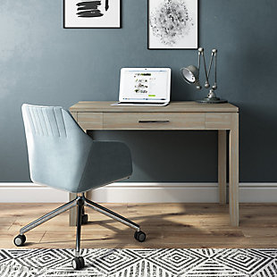 Simpli Home Cosmopolitan 42" Desk, Gray, rollover