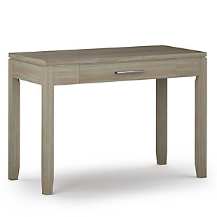 Simpli Home Cosmopolitan 42" Desk, Gray, large