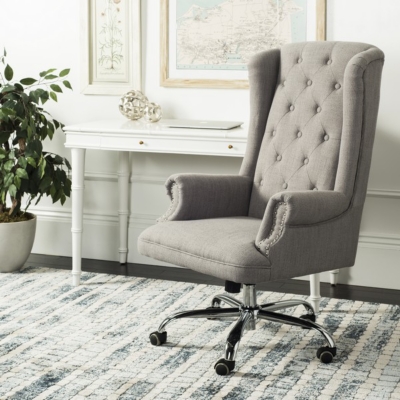 Tufted Swivel Desk Chair