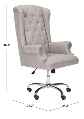 Safavieh Ian Tufted Swivel Office Chair - Thumbnail 3