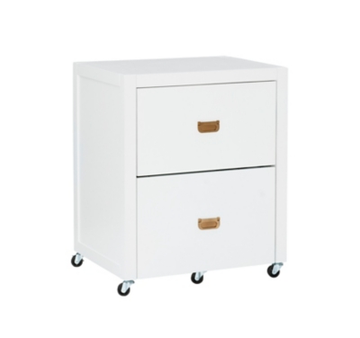 Linon Paige Rolling File Cabinet, , large