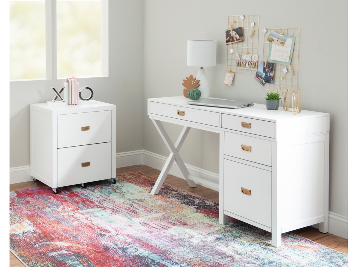 Drawer - Mahalo.lino。マイラン トップス Linon Home Decor Mcleod White Wash 6 Drawer Wide Rolling