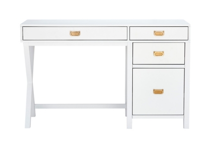 Linon paige deals white writing desk