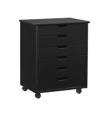 Makeup Storage Cabinet by Naomi Home-Color:Black,Size:6 Drawer, Size: 6 Drawer/Black
