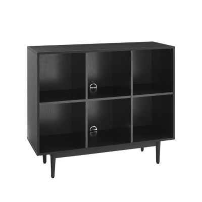 Crosley Liam 6-cube Bookcase, Black, large