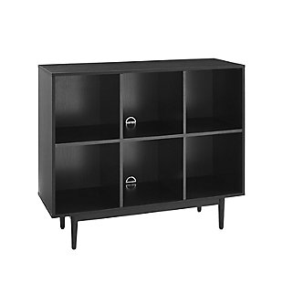 Crosley Liam 6-cube Bookcase, Black, large