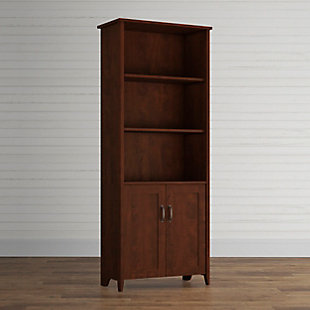 OFM Quarters and Craft Cedar Lane Collection Home Office Library Bookcase, in Tanned Cherry, , rollover