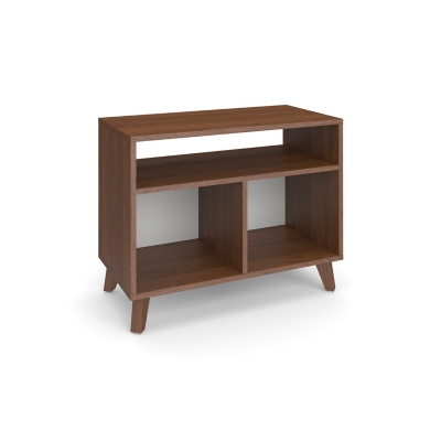 HON BASYX Modern Cube Storage Credenza, Light Walnut, large