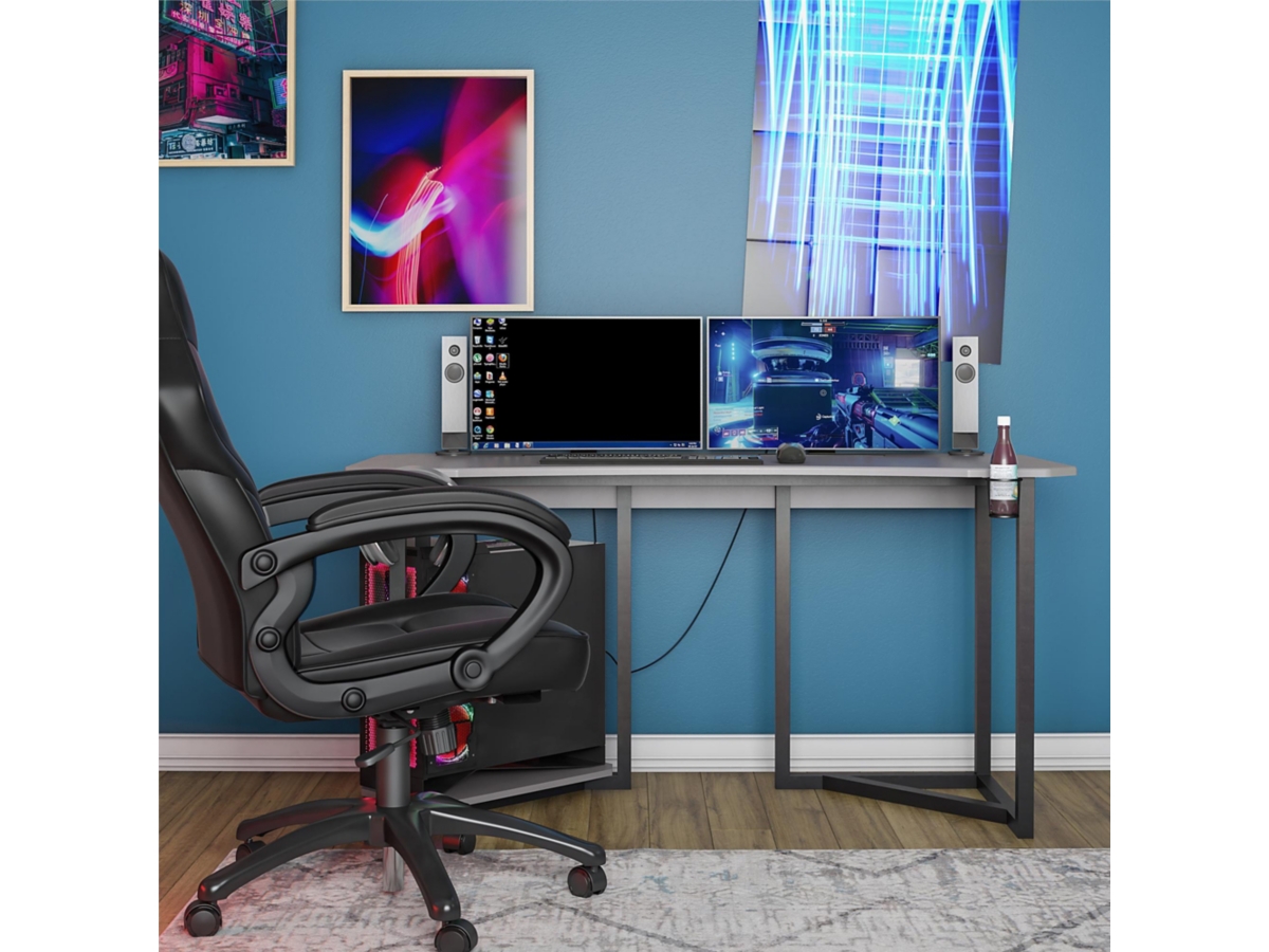 NTENSE Quest Gaming Desk with CPU Stand